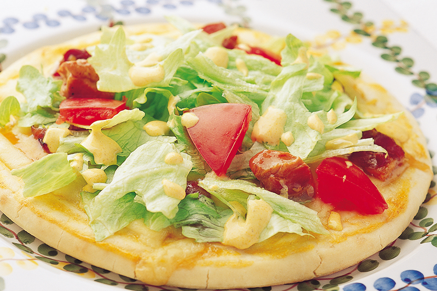 ヘルシー照り焼きチキンピザ