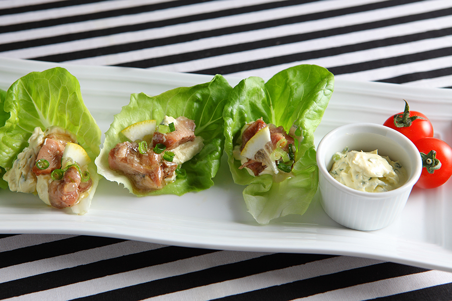 チキンのわさび入りクリームチーズディップ