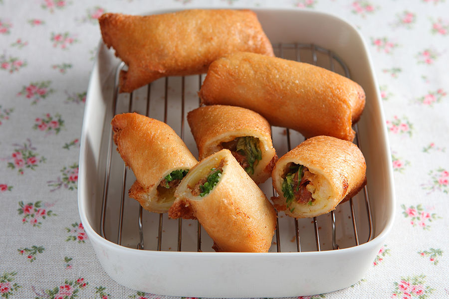 ガーリックチキンDEパン春巻き