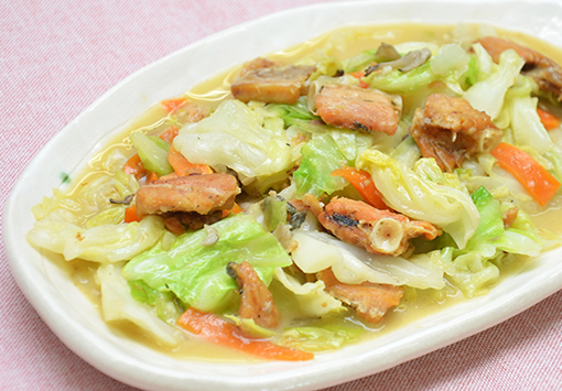 焼鮭中骨のちゃんちゃん焼