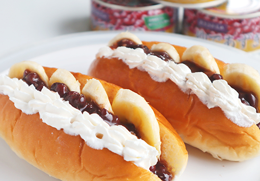 あずきバナナ冷やしミルキーコッペ