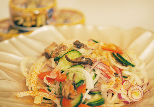 つぶ貝の和風さわやかセビーチェ