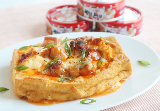 うま辛やきとり厚揚げチーズ焼き