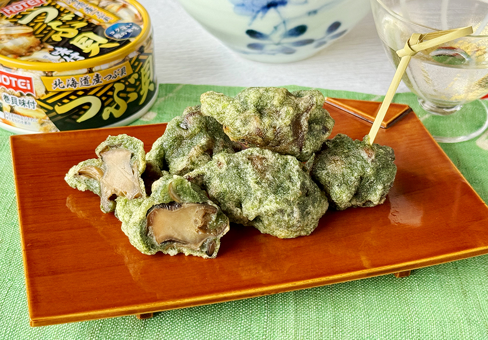 つぶ貝の磯辺揚げ