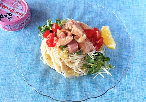 新生姜入りやきとりの素麺カッペリーニ